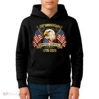 250 Years American Anniversary 1776-2026 Kids Hoodie thumb 4