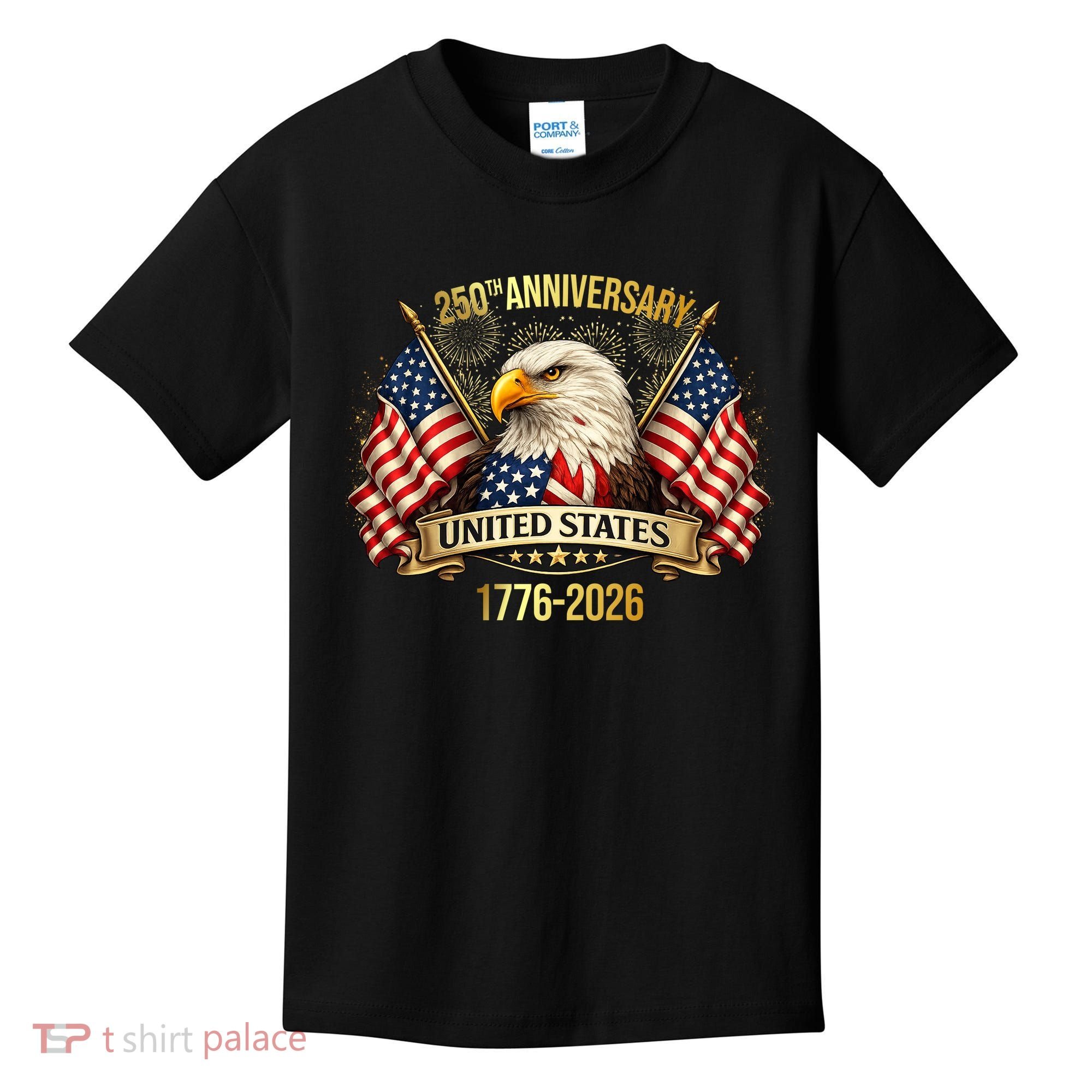 250 Years American Anniversary 1776-2026 Kids T-Shirt