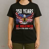 250 Years America Patriotic USA Flag 250th Anniversary 1776 2026 T-Shirt thumb 4