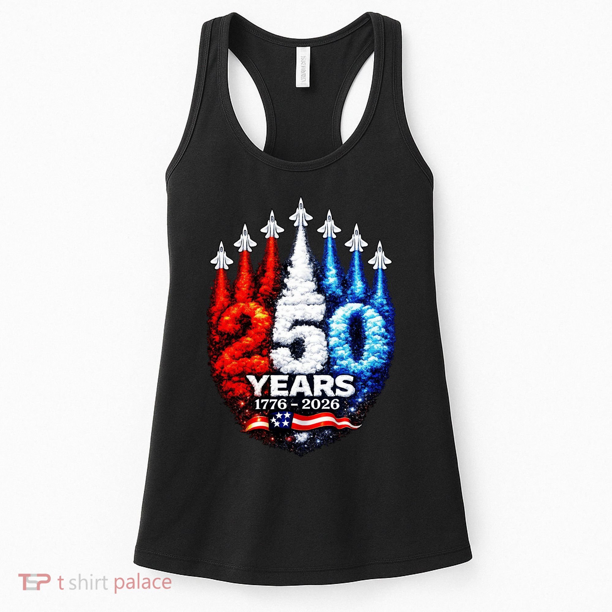 250 Years American 1776 2026 250th Anniversary USA Patriotic Women's Tank Top