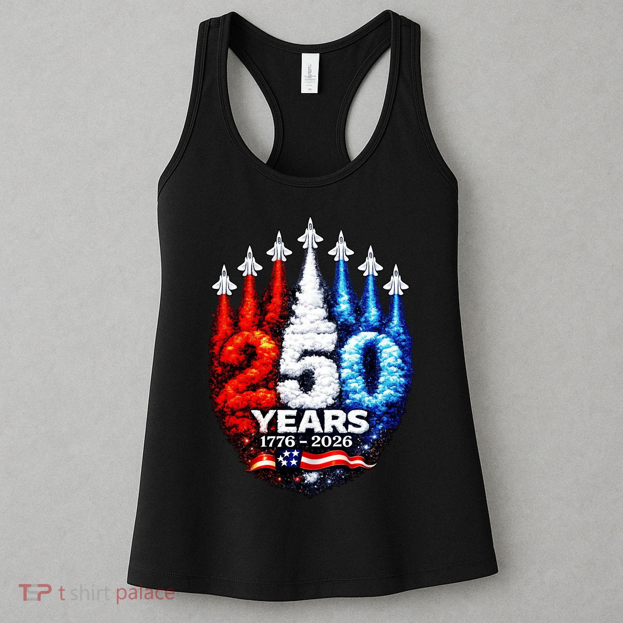 250 Years American 1776 2026 250th Anniversary USA Patriotic Women's Tank Top