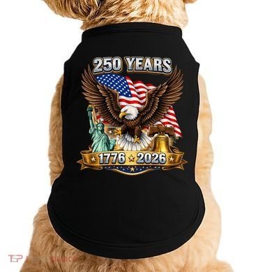 250 Years American 250th Anniversary Doggie Tank