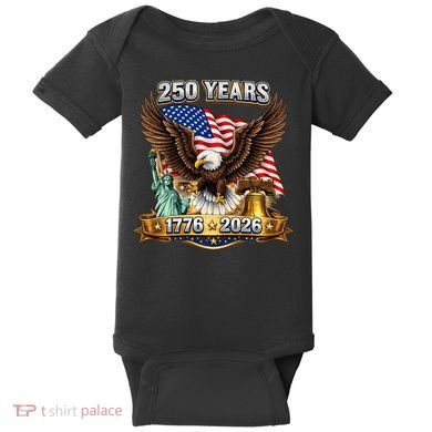 250 Years American 250th Anniversary Baby Bodysuit