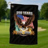 250 Years American 250th Anniversary Golf Towel thumb 1