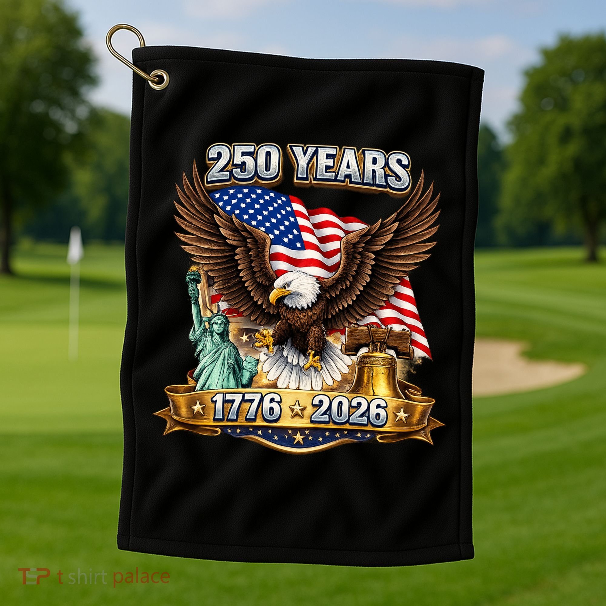 250 Years American 250th Anniversary Golf Towel