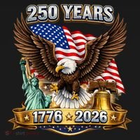 250 Years American 250th Anniversary Women's V-Neck T-Shirt thumb 4