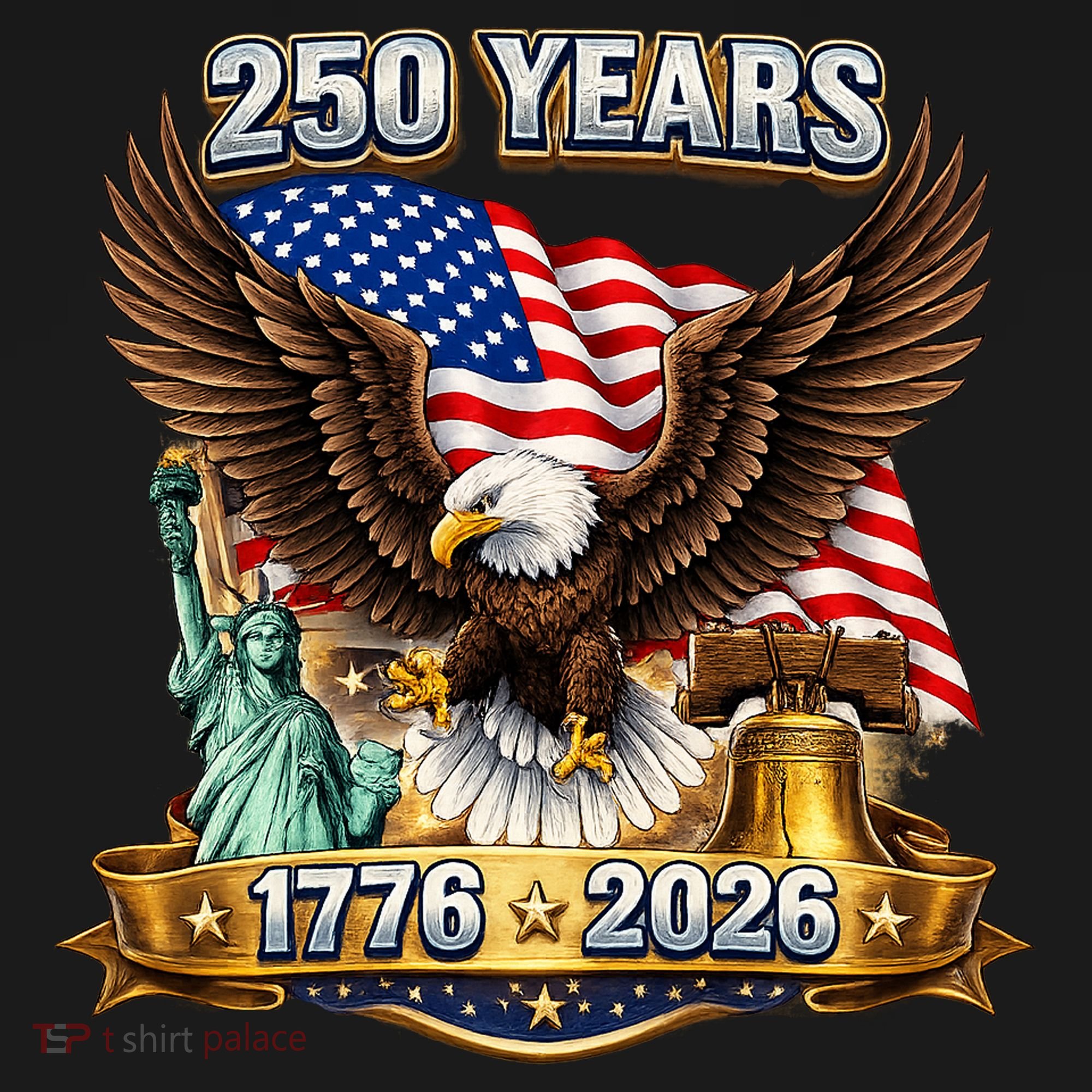 250 Years American 250th Anniversary Women's V-Neck T-Shirt