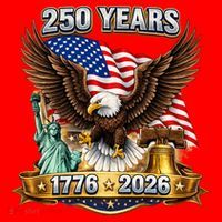 250 Years American 250th Anniversary Santa Hat thumb 1