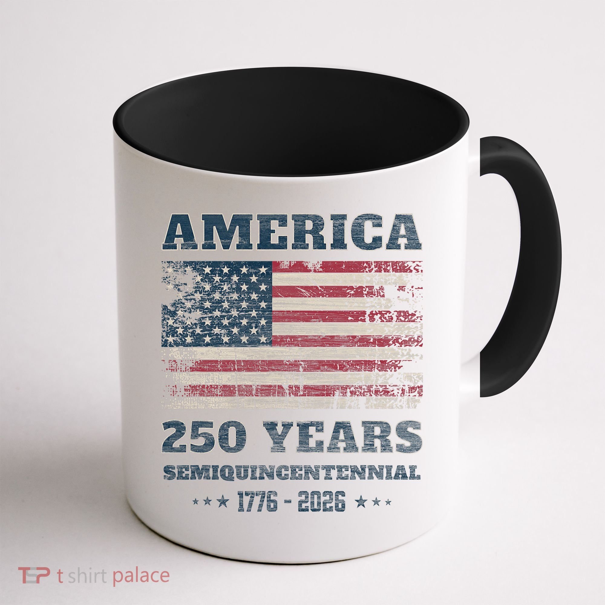 250 Years America Anniversary Grunge Flag USA Coffee Mug