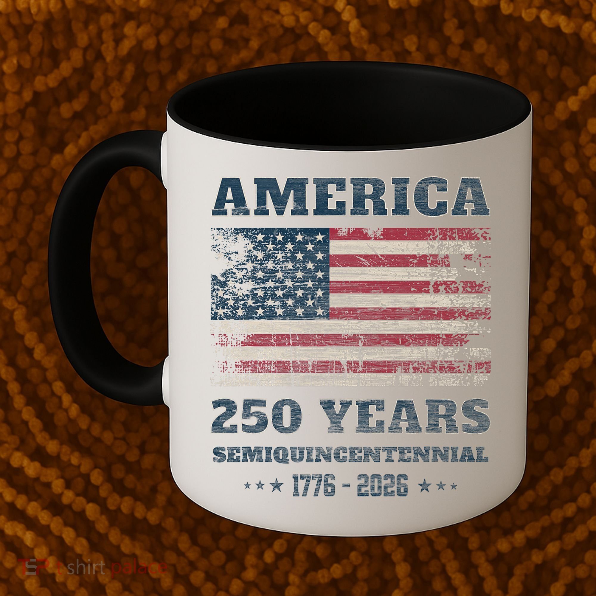 250 Years America Anniversary Grunge Flag USA Coffee Mug