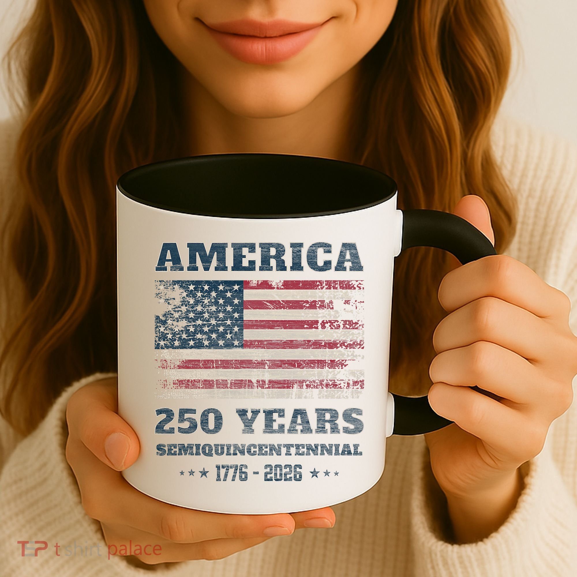 250 Years America Anniversary Grunge Flag USA Coffee Mug