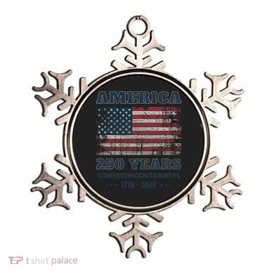 250 Years America Anniversary Grunge Flag USA Ornament