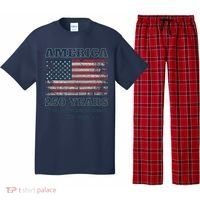 250 Years America Anniversary Grunge Flag USA Pajama Set thumb 0