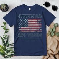 250 Years America Anniversary Grunge Flag USA Premium T-Shirt thumb 2