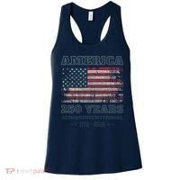 250 Years America Anniversary Grunge Flag USA Women's Tank Top thumb 0