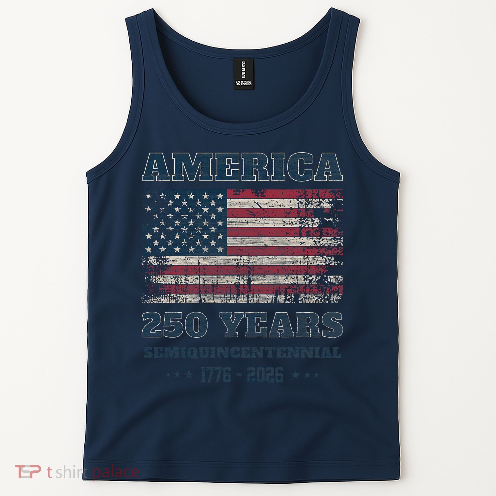250 Years America Anniversary Grunge Flag USA Tank Top