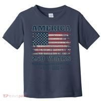 250 Years America Anniversary Grunge Flag USA Toddler T-Shirt thumb 0