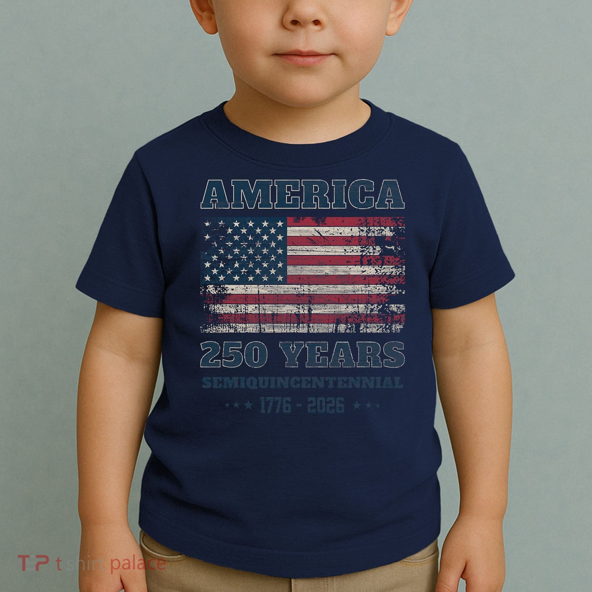 250 Years America Anniversary Grunge Flag USA Toddler T-Shirt