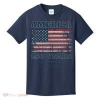 250 Years America Anniversary Grunge Flag USA Kids T-Shirt thumb 0