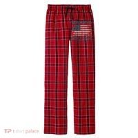 250 Years America Anniversary Grunge Flag USA Men's Flannel Plaid Pajama Pants thumb 0