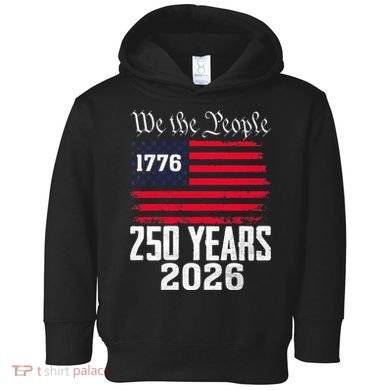 250 Years American 250th Anniversary USA Toddler Hoodie
