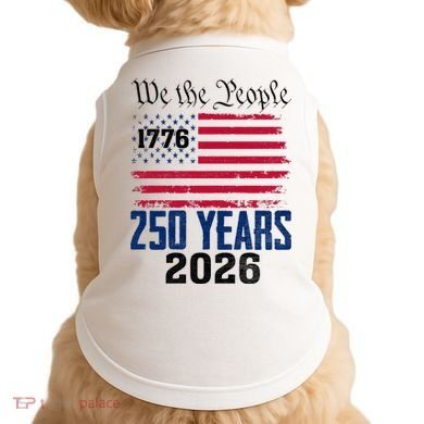 250 Years American 250th Anniversary USA Doggie Tank
