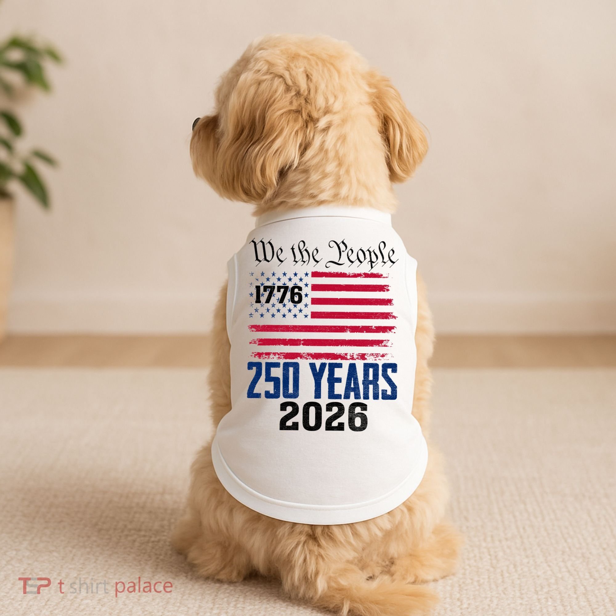 250 Years American 250th Anniversary USA Doggie Tank