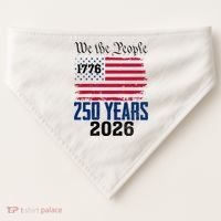 250 Years American 250th Anniversary USA USA-Made Doggie Bandana thumb 0