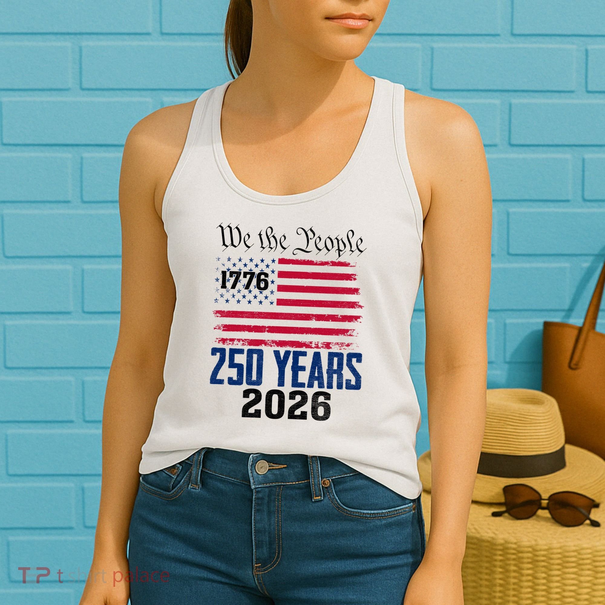250 Years American 250th Anniversary USA Women's Tank Top