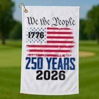 250 Years American 250th Anniversary USA Golf Towel thumb 1