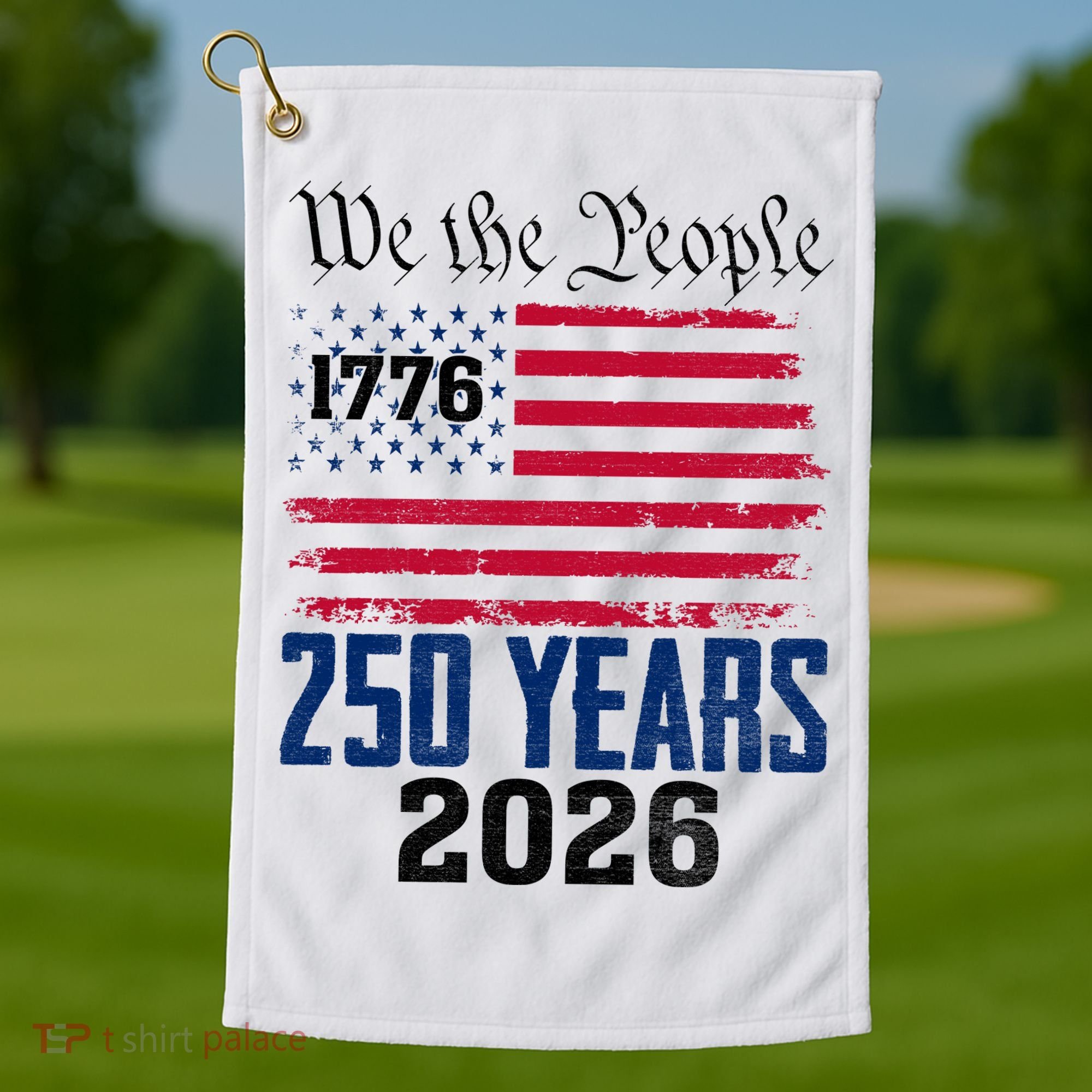 250 Years American 250th Anniversary USA Golf Towel
