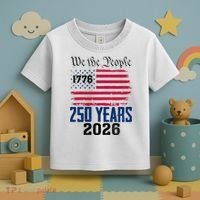 250 Years American 250th Anniversary USA Toddler T-Shirt thumb 3
