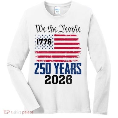 250 Years American 250th Anniversary USA Women's Long Sleeve Shirt