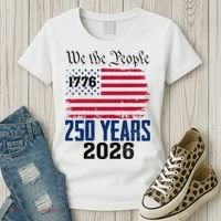 250 Years American 250th Anniversary USA Women's T-Shirt thumb 3