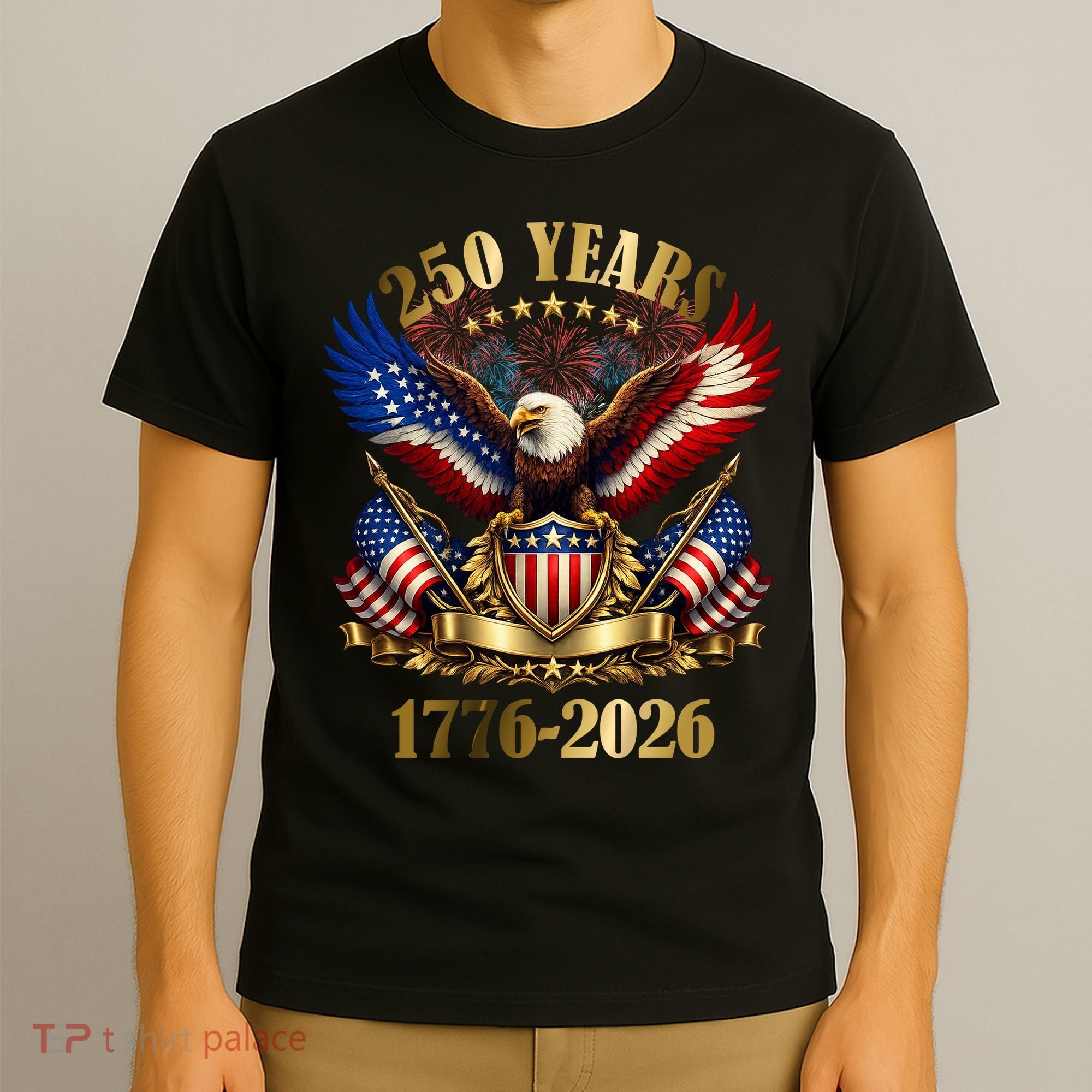 250 Years American 1776-2026 250th 4th Of July T-Shirt