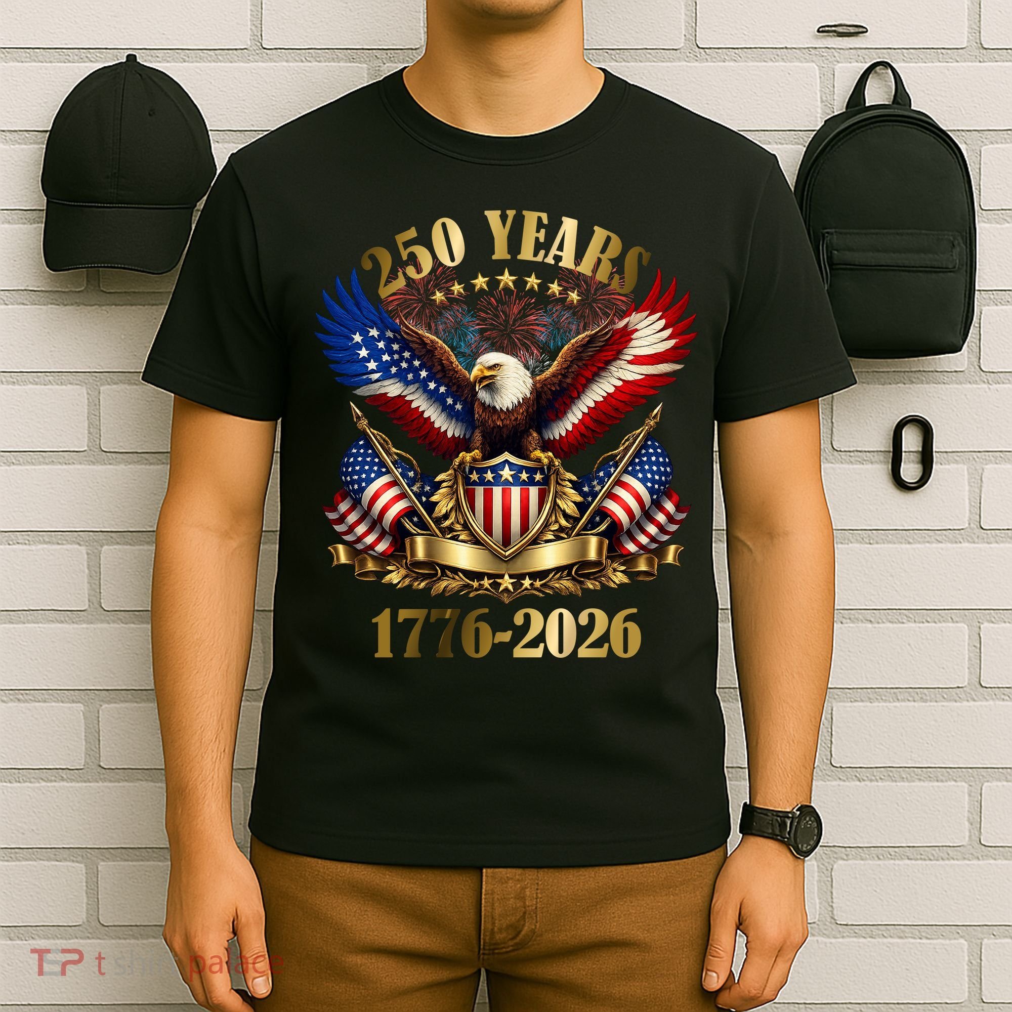 250 Years American 1776-2026 250th 4th Of July T-Shirt