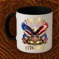 250 Years American 1776-2026 250th 4th Of July Coffee Mug thumb 2