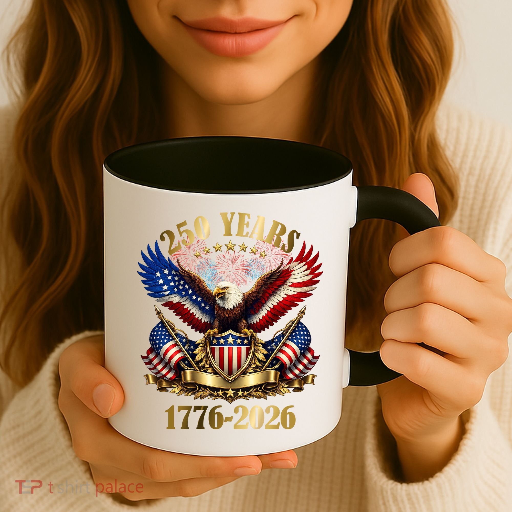 250 Years American 1776-2026 250th 4th Of July Coffee Mug