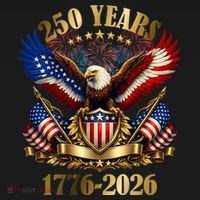 250 Years American 1776-2026 250th 4th Of July Mousepad thumb 1