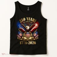 250 Years American 1776-2026 250th 4th Of July Tank Top thumb 2