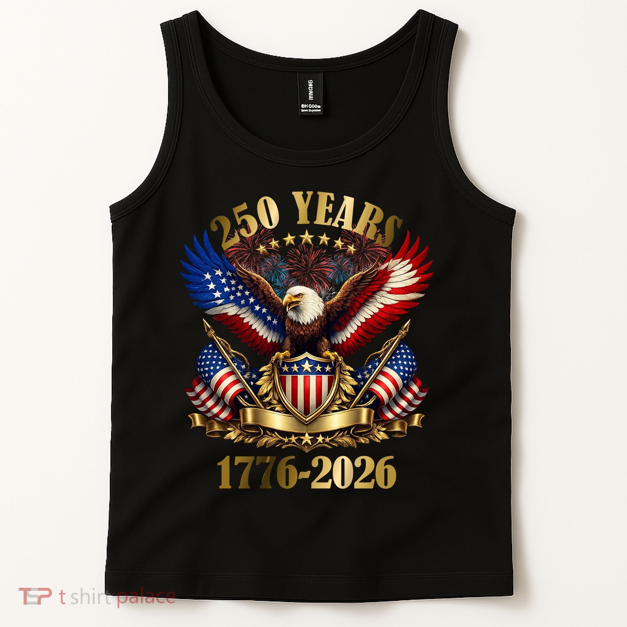 250 Years American 1776-2026 250th 4th Of July Tank Top