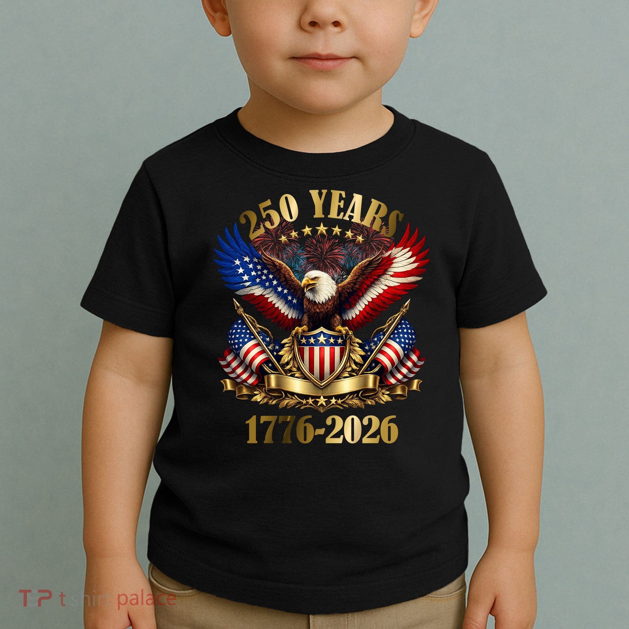 250 Years American 1776-2026 250th 4th Of July Toddler T-Shirt