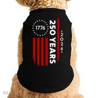 250 Years America Anniversary 250th Independence Day 1776 Doggie Tank thumb 0