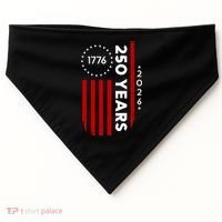 250 Years America Anniversary 250th Independence Day 1776 USA-Made Doggie Bandana thumb 0