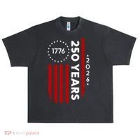 250 Years America Anniversary 250th Independence Day 1776 Urban Oversized Heavyweight T-Shirt thumb 0