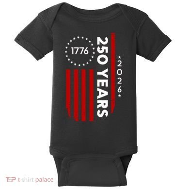250 Years America Anniversary 250th Independence Day 1776 Baby Bodysuit
