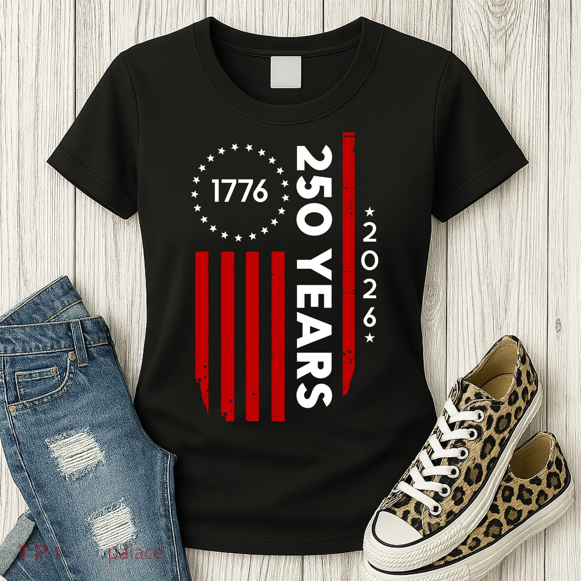 250 Years America Anniversary 250th Independence Day 1776 Women's T-Shirt