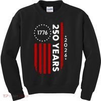 250 Years America Anniversary 250th Independence Day 1776 Kids Sweatshirt thumb 0