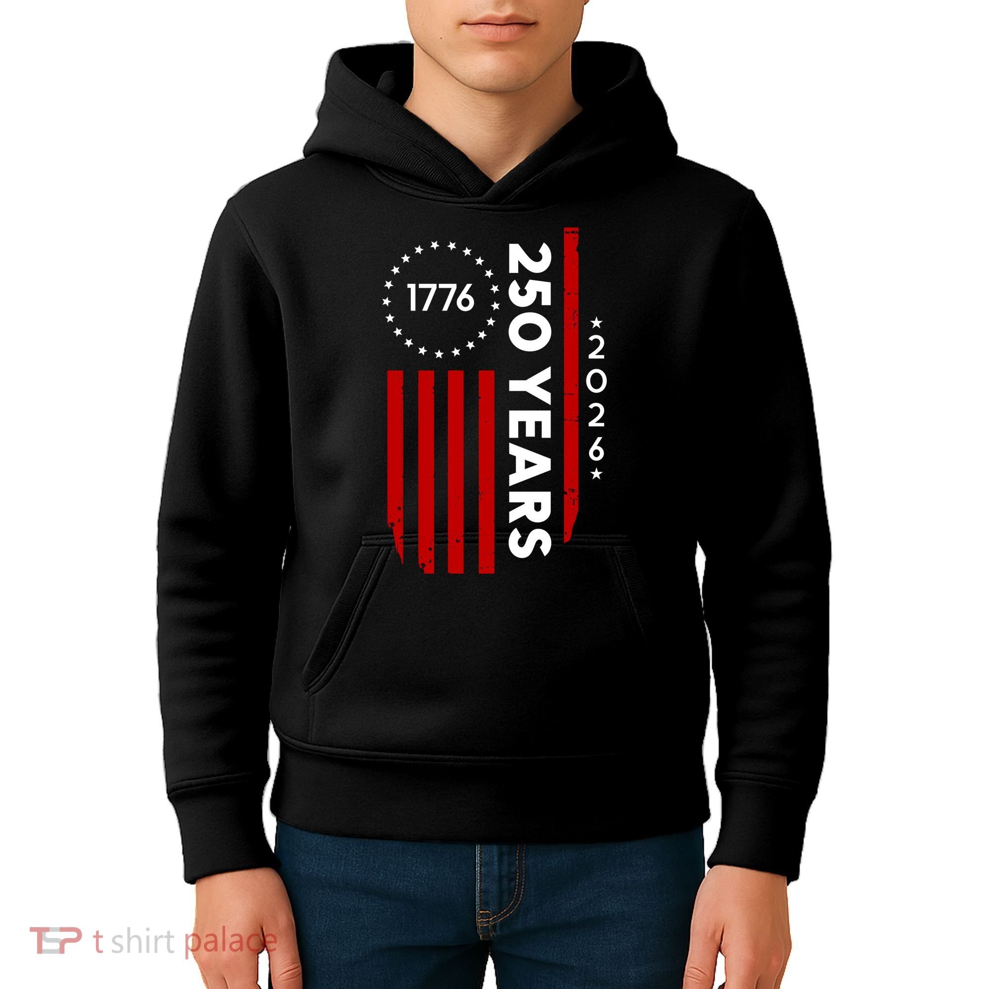 250 Years America Anniversary 250th Independence Day 1776 Kids Hoodie