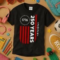 250 Years America Anniversary 250th Independence Day 1776 Kids T-Shirt thumb 3